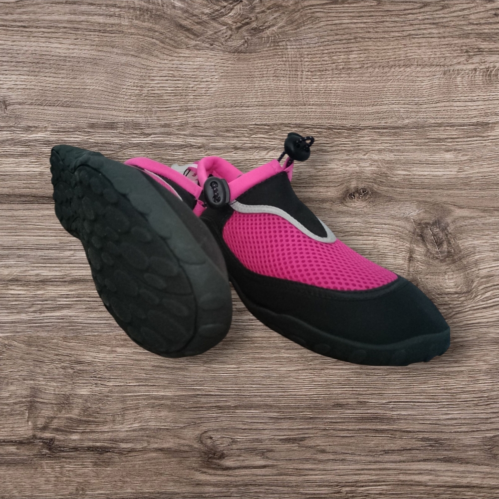 West Loop Pink and Black Sneakers Sporty Design